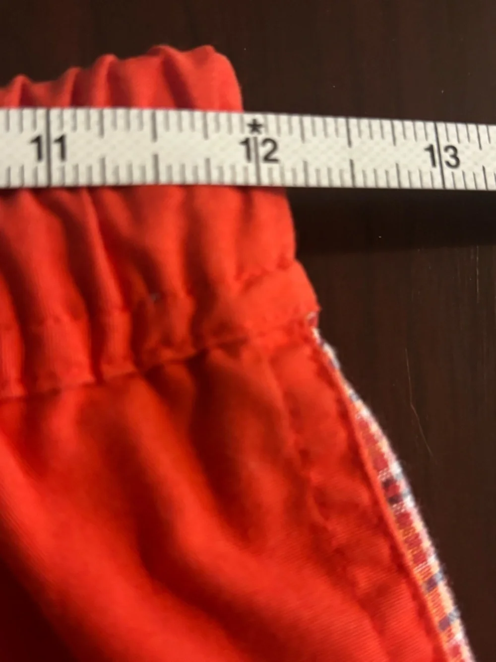 Vintage Salewa x La Mano Kids Red Plaid Hiking Pants Sz 152 (US 12/Large)